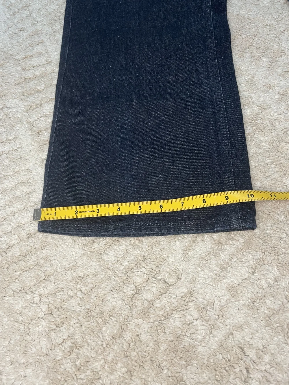 Tory Burch 100% Cotton Dark Indigo Wide-Leg Jeans Size 30